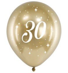Guld balloner 30 års - blank
