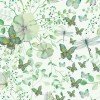 Gavepapir Green Butterflies by Annemette Voss