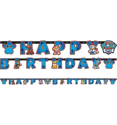 Paw Patrol Fødselsdagsbanner