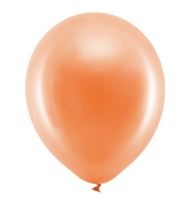 Orange regnbue ballon - Metallic