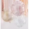Glitter ballonsæt med 3 stk. dobbelt balloner 