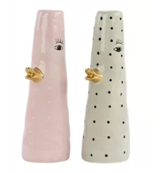 Vase and rosa og grå