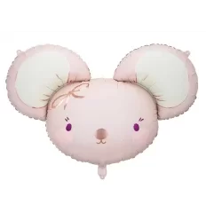 Folieballon mus med store ører