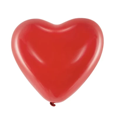 Rødt hjerte ballon