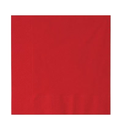 Røde servietter 33 cm