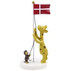 Flag med giraf og abe