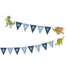 Dinosaurus fødselsdags banner