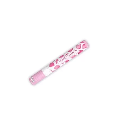 Pink rosenblade - Konfettirør - 40 cm