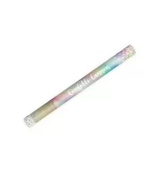 Iriserende strimler - konfettirør - 60 cm