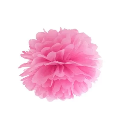 Pink pompom 35 cm
