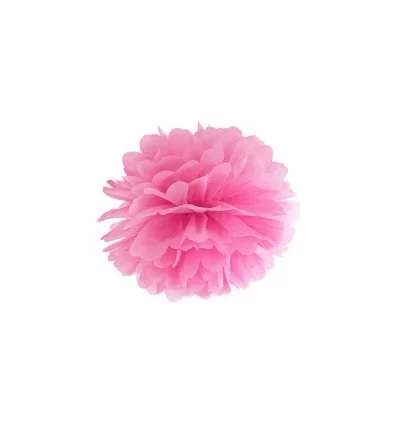 Pink pompom 25 cm