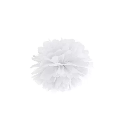 Hvid pompom 25 cm