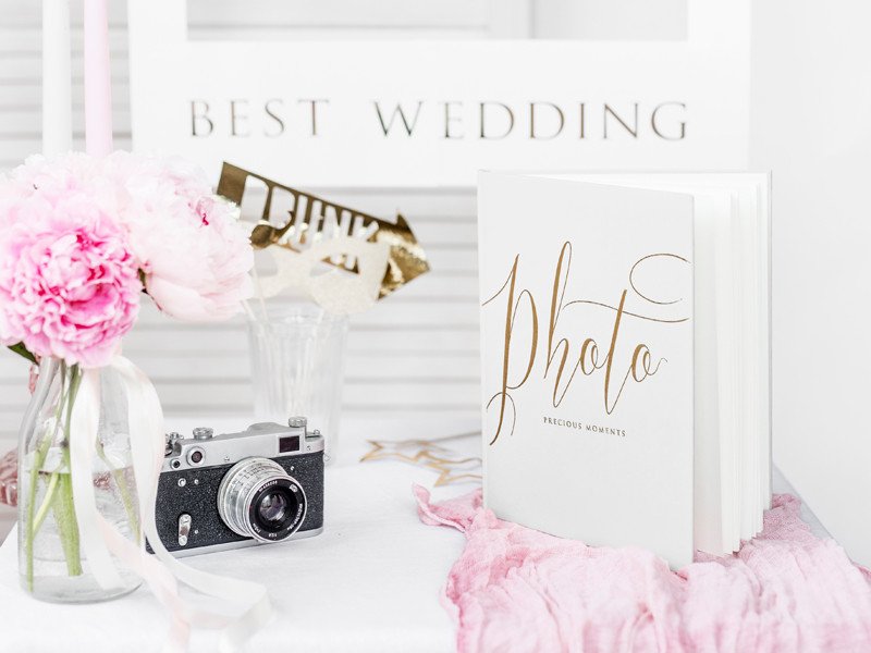 Billede af Selfie props - fotoramme - tekst best wedding - 8 probs
