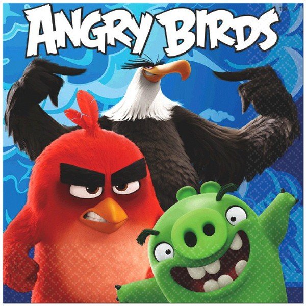 Billede af 20 Stk. Angry birds servietter