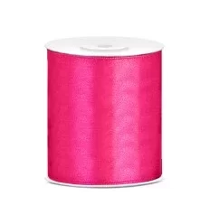 Mørk pink Satin bånd - 10 cm