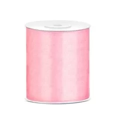 Lys pink Satin bånd - 10 cm