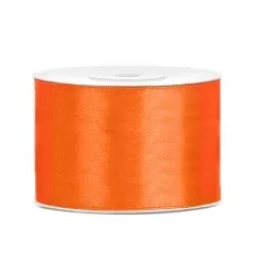 Orange Satin bånd - 50 mm