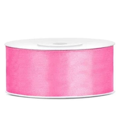 Pink Satin bånd - 25 mm