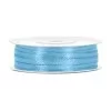 Lys blå Satin bånd - 3 mm
