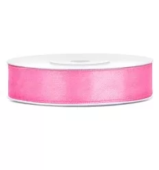 Pink Satin bånd - 12 mm
