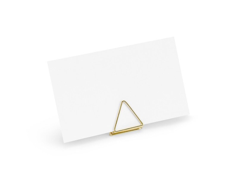 12: Guld - triangel - kortholder