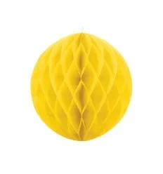 Gul Honeycomb - 40 cm - Rund