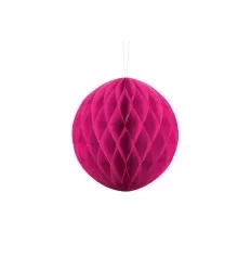 Mørk pink Honeycomb - 20 cm - Rund