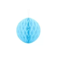 Lys blå Honeycomb - 20 cm - Rund