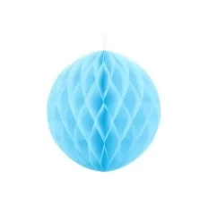 Lys blå Honeycomb - 30 cm - Rund