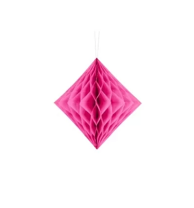 Mørk pink Honeycomb - 20 cm - Diamant