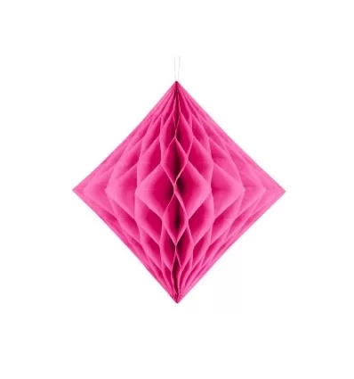 Mørk pink Honeycomb - 30 cm - Diamant