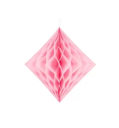 Lyserød Honeycomb - 30 cm - Diamant