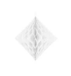 Hvid Honeycomb - 30 cm - Diamant