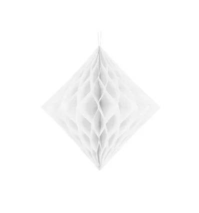 Hvid Honeycomb - 30 cm - Diamant