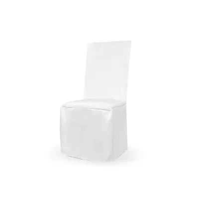 Hvid stol betræk 107 cm