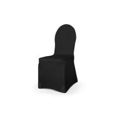 Sort stol betræk til rund stol ryg uden armlæn