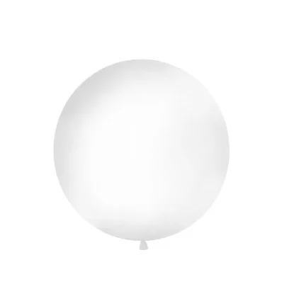 Hvid kæmpe ballon (1 meter diameter)