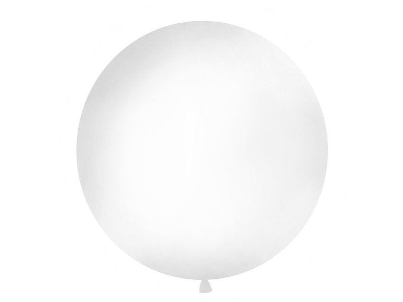 Hvid kæmpe ballon (1 meter diameter)
