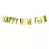 Happy new year banner - guld - lav selv