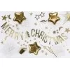 Merry christmas banner - guld - lav selv