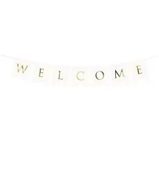 Welcome banner - hvid - lav selv