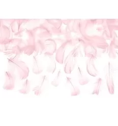 Dekorations fjer - lys pink - 3 g
