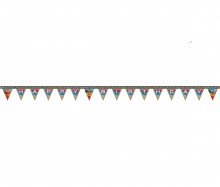 Billede af Biler fødselsdags banner, ræs